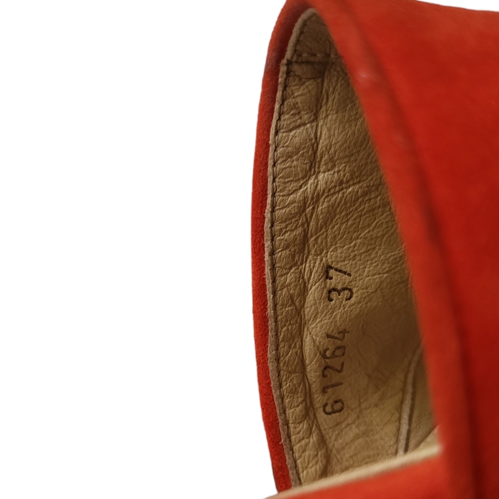 Dear Frances Eva Suede Red Mules - Picture 4 of 9